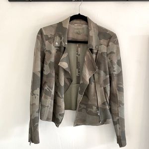 Anthropologie Camo Moto Jacket
